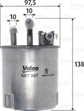 Valeo 587567 - Filter za gorivo www.molydon.hr