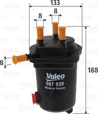 Valeo 587539 - Filter za gorivo www.molydon.hr