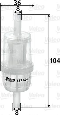 Valeo 587524 - Filter za gorivo www.molydon.hr