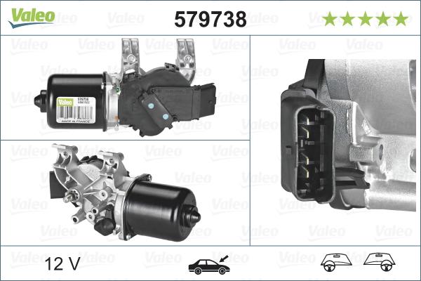 Valeo 579738 - Motor brisača www.molydon.hr