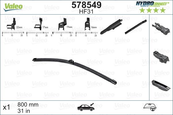 Valeo 578549 - Metlica brisača www.molydon.hr