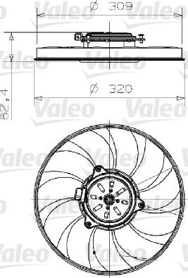 Valeo 696001 - Ventilator, hladjenje motora www.molydon.hr