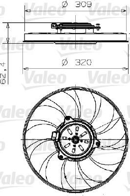 Valeo 696003 - Ventilator, hladjenje motora www.molydon.hr