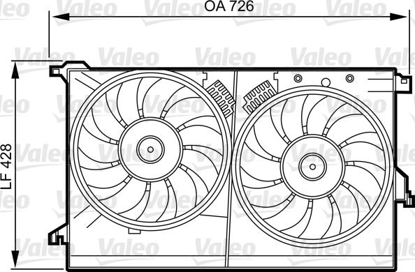 Valeo 696387 - Držač, ventilator hladnjaka www.molydon.hr