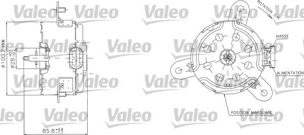 Valeo 698408 - Elektromotor, ventilator hladnjaka www.molydon.hr