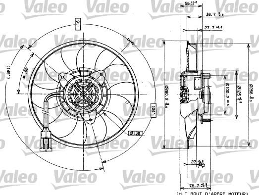 Valeo 698423 - Ventilator, hladjenje motora www.molydon.hr