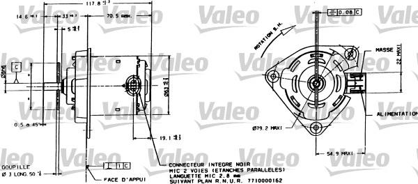 Valeo 698015 - Elektromotor, ventilator hladnjaka www.molydon.hr