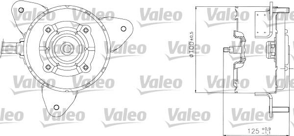 Valeo 698304 - Elektromotor, ventilator hladnjaka www.molydon.hr