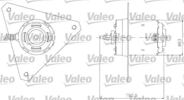 Valeo 698306 - Elektromotor, ventilator hladnjaka www.molydon.hr