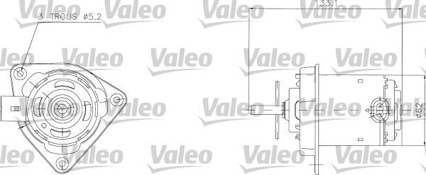 Valeo 698316 - Elektromotor, ventilator hladnjaka www.molydon.hr