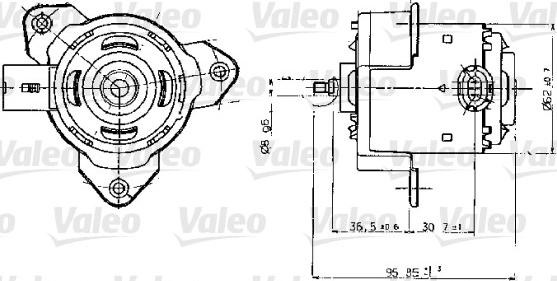 Valeo 698317 - Elektromotor, ventilator hladnjaka www.molydon.hr