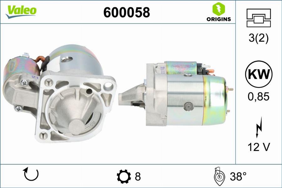 Valeo 600058 - Starter www.molydon.hr