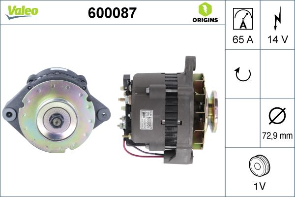 Valeo 600087 - Alternator www.molydon.hr