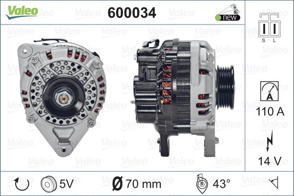 Valeo 600034 - Alternator www.molydon.hr