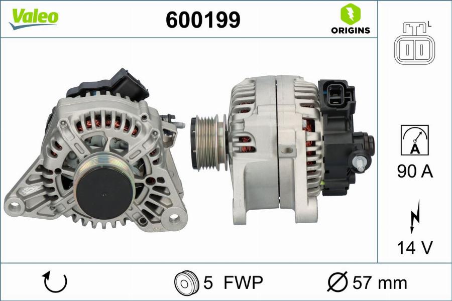 Valeo 600199 - Alternator www.molydon.hr