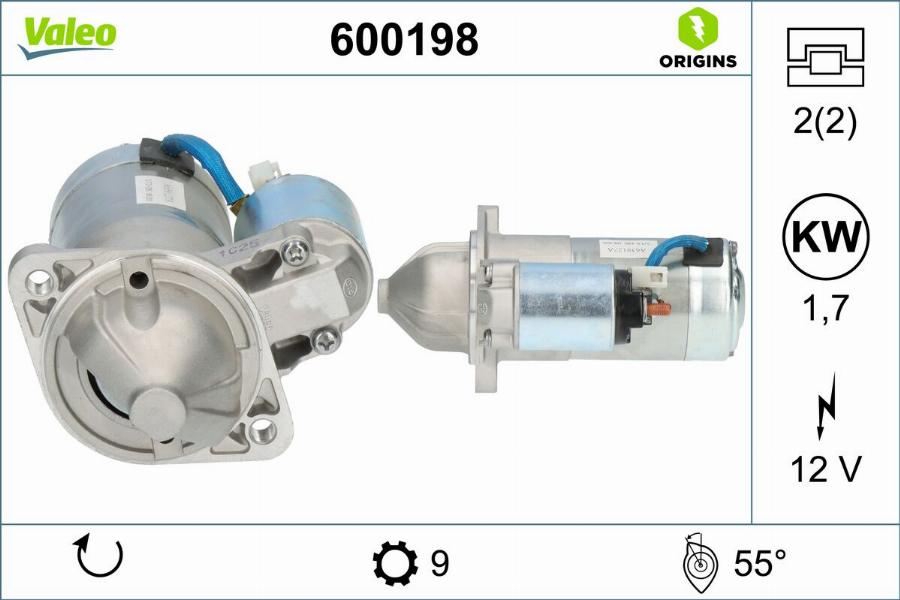 Valeo 600198 - Starter www.molydon.hr