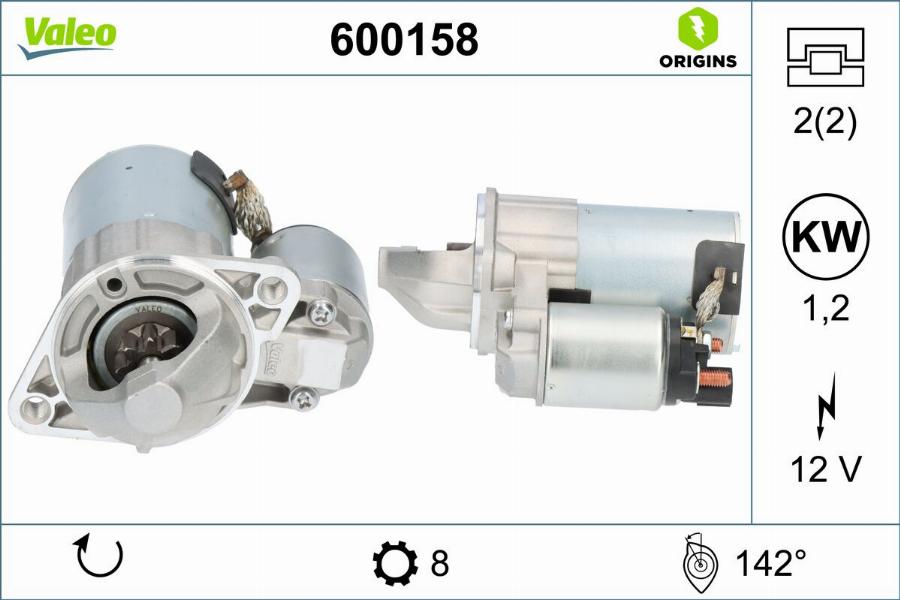 Valeo 600158 - Starter www.molydon.hr