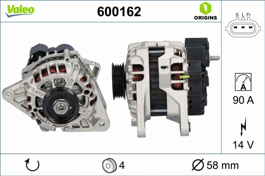 Valeo 600162 - Alternator www.molydon.hr