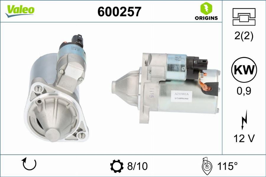 Valeo 600257 - Starter www.molydon.hr