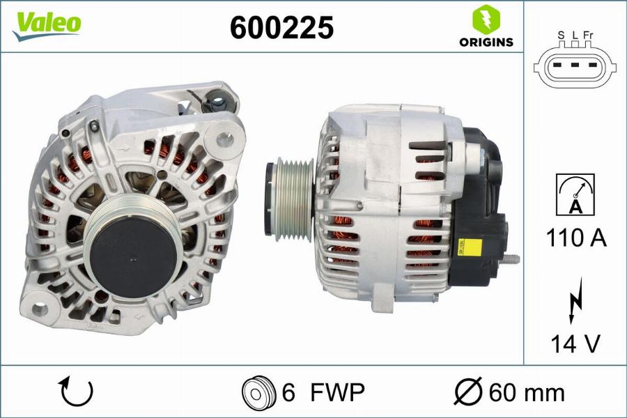 Valeo 600225 - Alternator www.molydon.hr