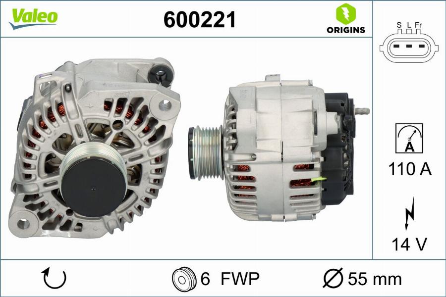 Valeo 600221 - Alternator www.molydon.hr