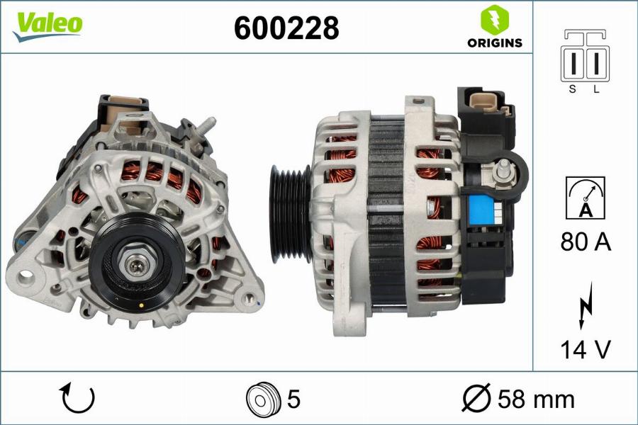 Valeo 600228 - Alternator www.molydon.hr