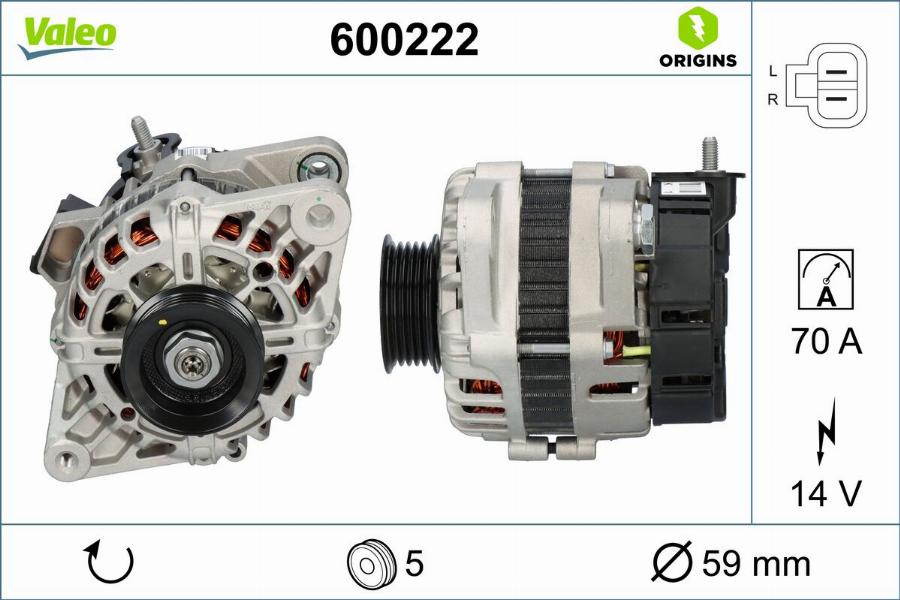 Valeo 600222 - Alternator www.molydon.hr