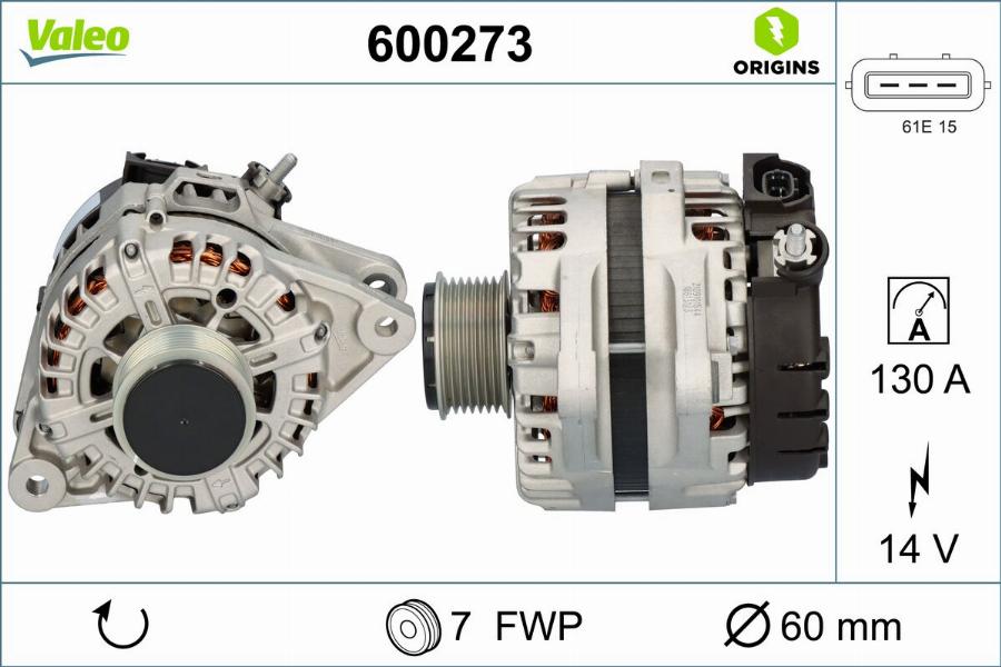 Valeo 600273 - Alternator www.molydon.hr