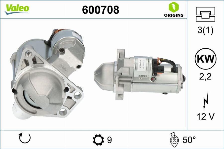 Valeo 600708 - Starter www.molydon.hr