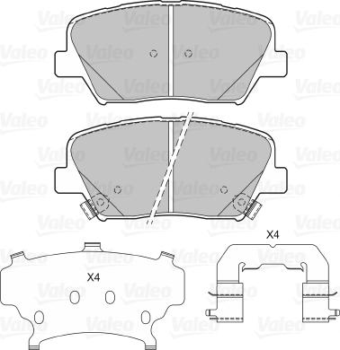 Valeo 601406 - Komplet Pločica, disk-kočnica www.molydon.hr