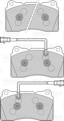 Valeo 601549 - Komplet Pločica, disk-kočnica www.molydon.hr