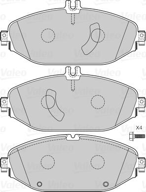 Valeo 601505 - Komplet Pločica, disk-kočnica www.molydon.hr