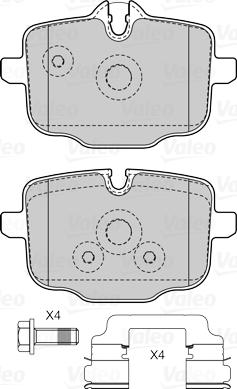 Valeo 601521 - Komplet Pločica, disk-kočnica www.molydon.hr