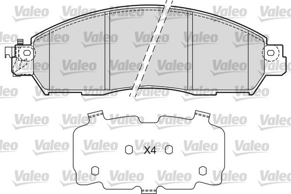 Valeo 601680 - Komplet Pločica, disk-kočnica www.molydon.hr