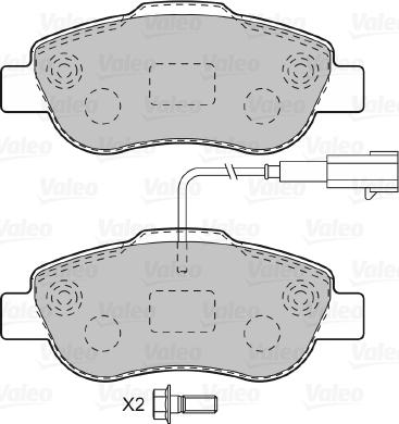 Valeo 601015 - Komplet Pločica, disk-kočnica www.molydon.hr