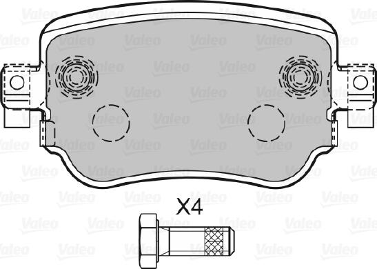 Valeo 601392 - Komplet Pločica, disk-kočnica www.molydon.hr