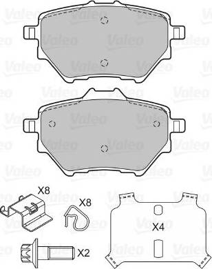 Valeo 601397 - Komplet Pločica, disk-kočnica www.molydon.hr