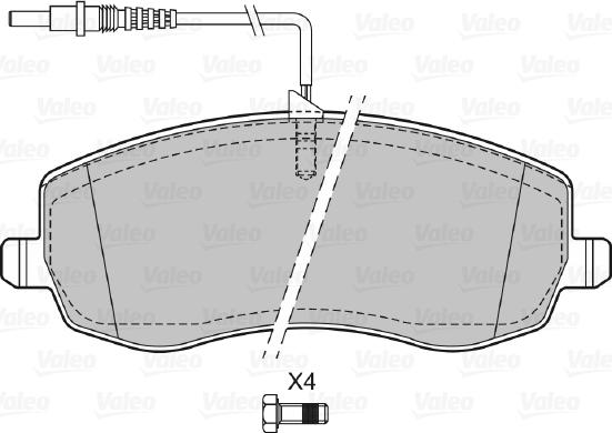 Valeo 601384 - Komplet Pločica, disk-kočnica www.molydon.hr