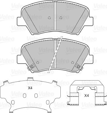 Valeo 601294 - Komplet Pločica, disk-kočnica www.molydon.hr