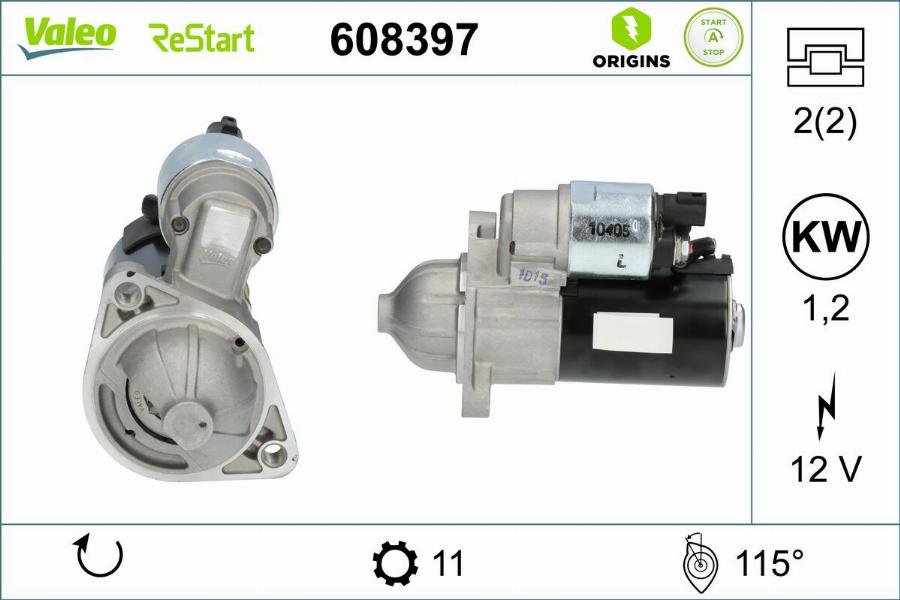 Valeo 608397 - Starter www.molydon.hr