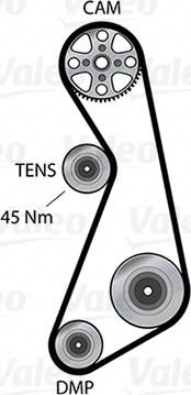 Valeo 614668 - Vodena pumpa sa kompletom zupčastog remena www.molydon.hr