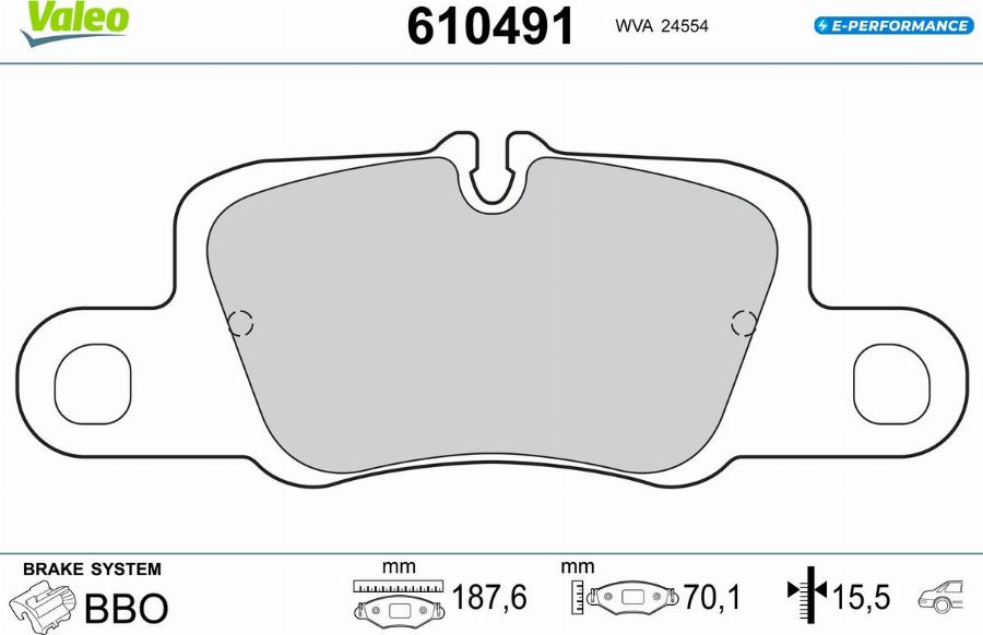 Valeo 610491 - Komplet Pločica, disk-kočnica www.molydon.hr