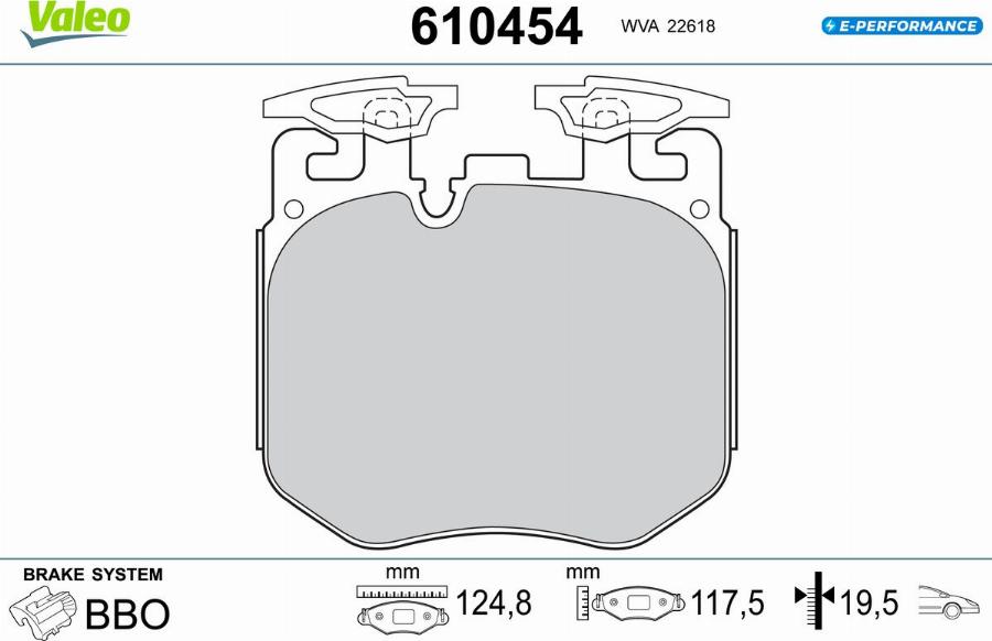 Valeo 610454 - Komplet Pločica, disk-kočnica www.molydon.hr