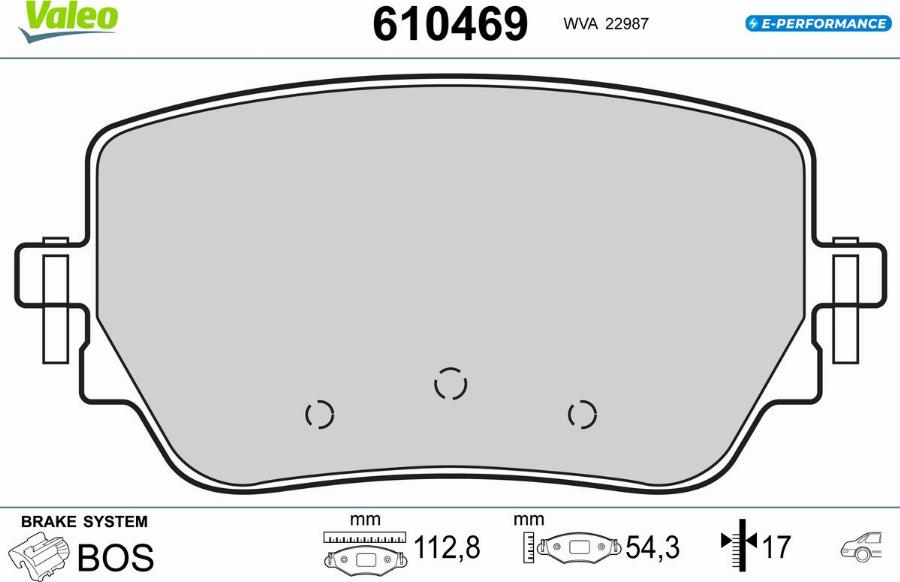 Valeo 610469 - Komplet Pločica, disk-kočnica www.molydon.hr