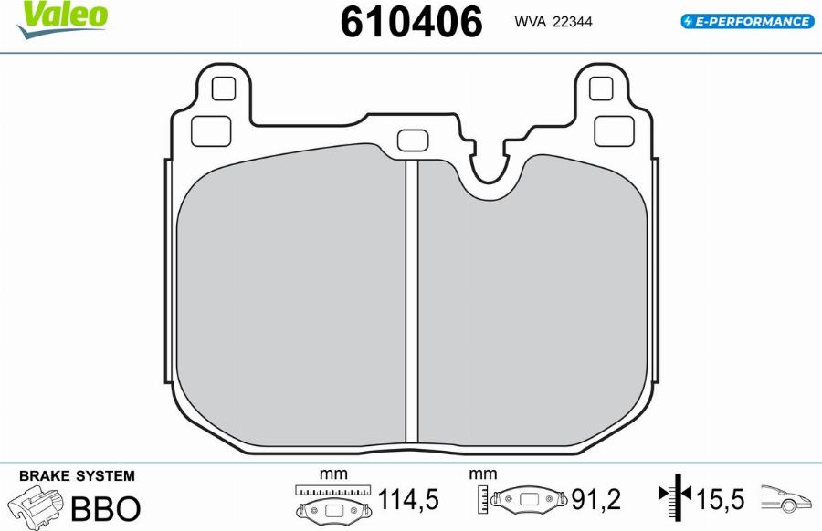 Valeo 610406 - Komplet Pločica, disk-kočnica www.molydon.hr