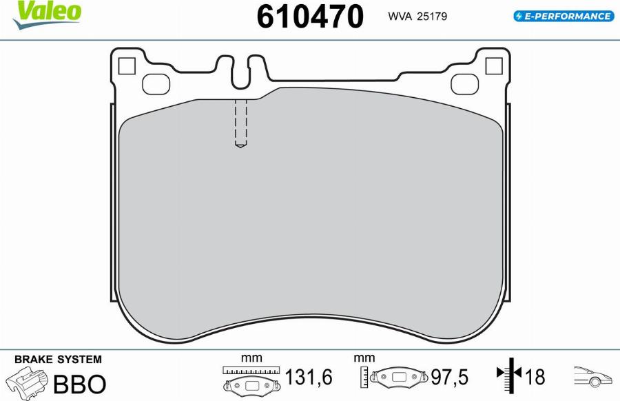 Valeo 610470 - Komplet Pločica, disk-kočnica www.molydon.hr