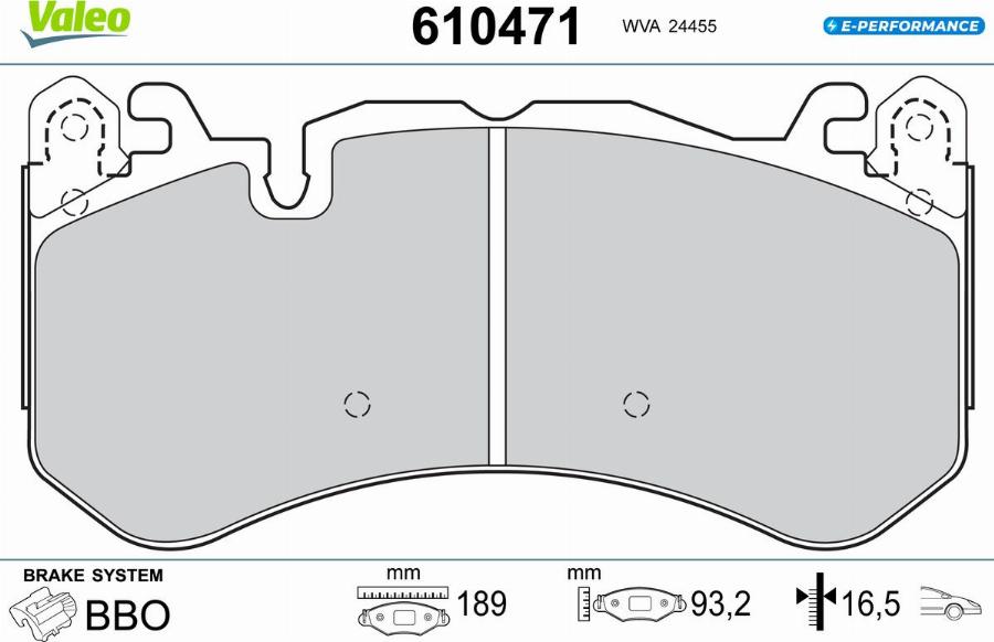 Valeo 610471 - Komplet Pločica, disk-kočnica www.molydon.hr