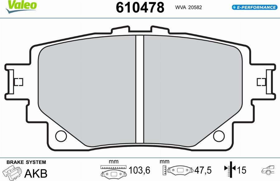 Valeo 610478 - Komplet Pločica, disk-kočnica www.molydon.hr