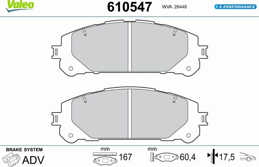 Valeo 610547 - Komplet Pločica, disk-kočnica www.molydon.hr