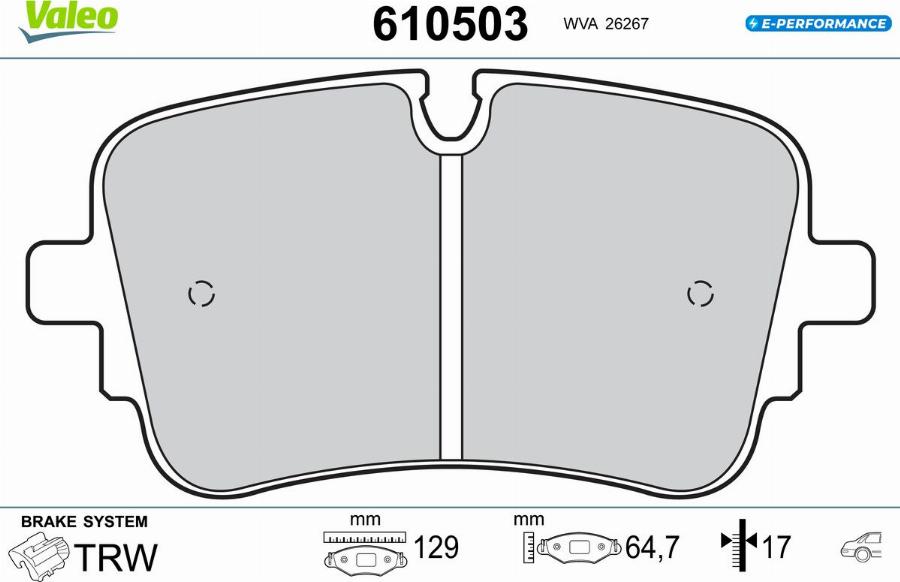 Valeo 610503 - Komplet Pločica, disk-kočnica www.molydon.hr